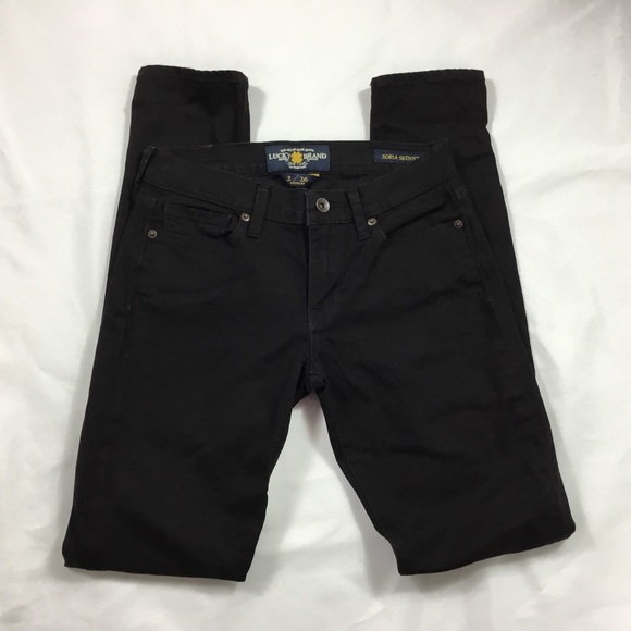 Lucky Brand Black Sofia Skinny Jeans Size 2 / 26 - Picture 3 of 6